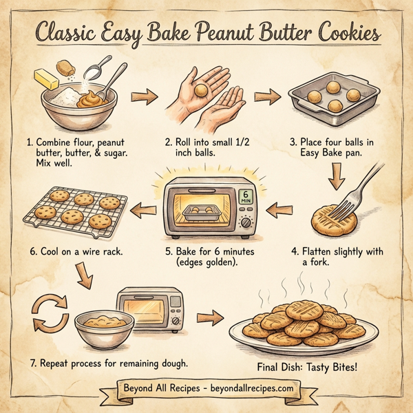 Classic Easy Bake Peanut Butter Cookies instructions