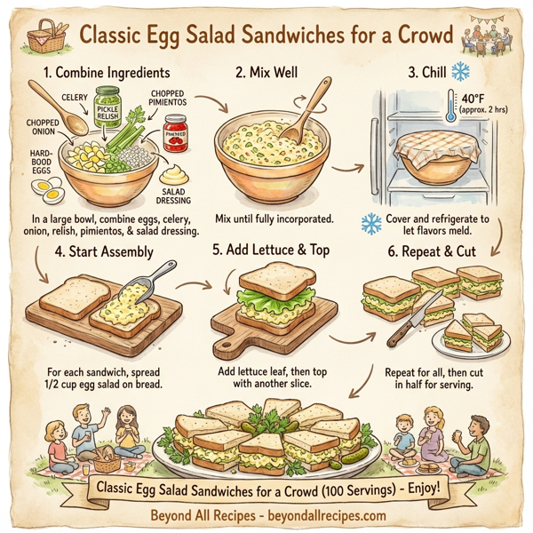 Classic Egg Salad Sandwiches for a Crowd instructions