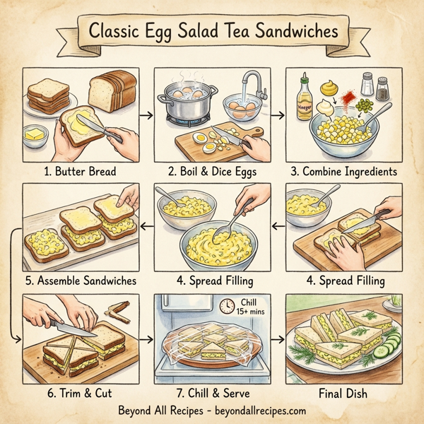 Classic Egg Salad Tea Sandwiches instructions