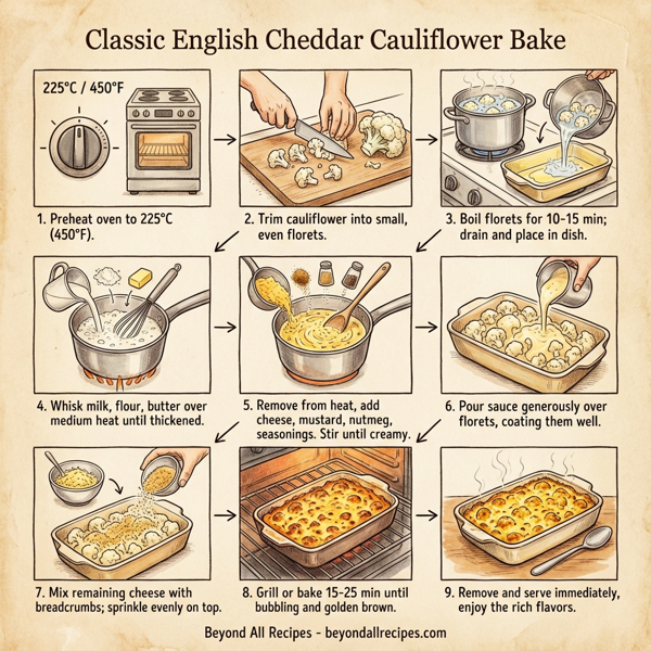 Classic English Cheddar Cauliflower Bake instructions