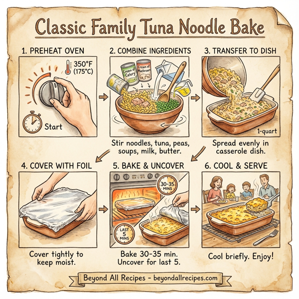 Classic Family Tuna Noodle Bake instructions