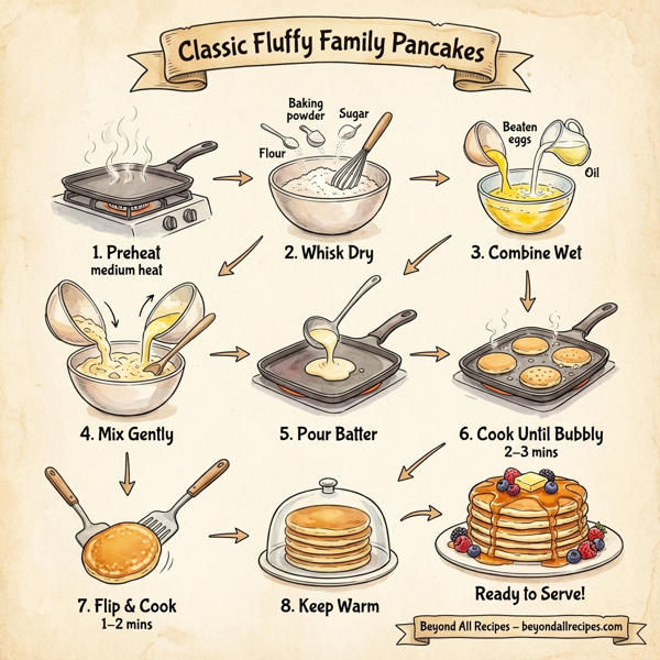 Classic Fluffy Family Pancakes instructions