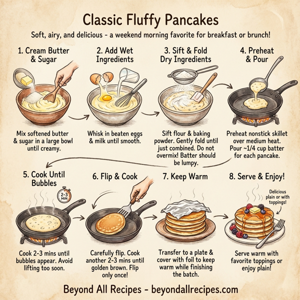 Classic Fluffy Pancakes instructions