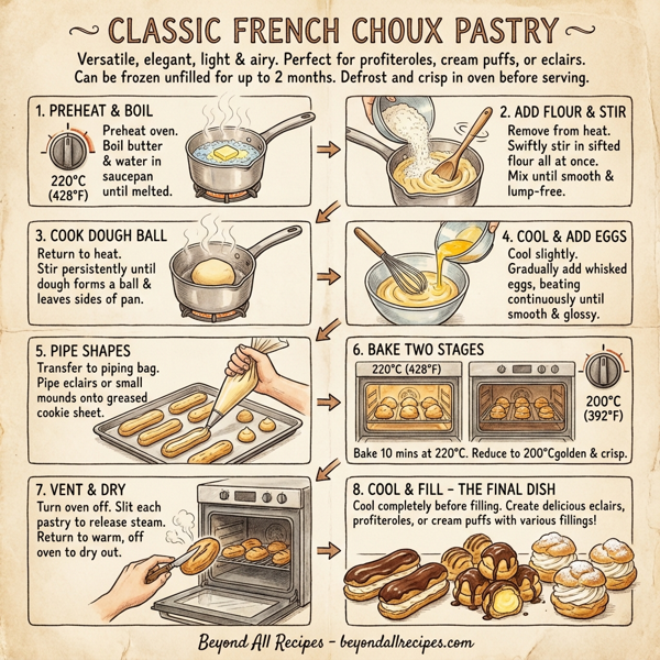 Classic French Choux Pastry instructions