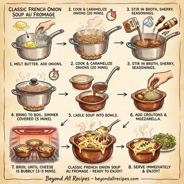 Classic French Onion Soup au Fromage instructions