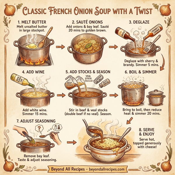 Classic French Onion Soup with a Twist instructions