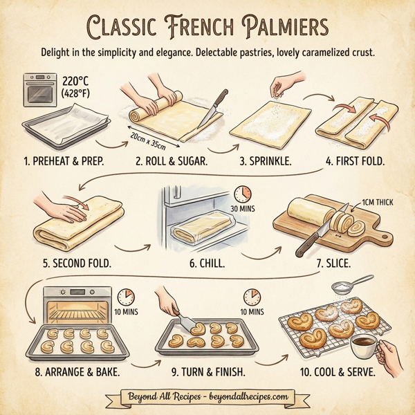 Classic French Palmiers instructions
