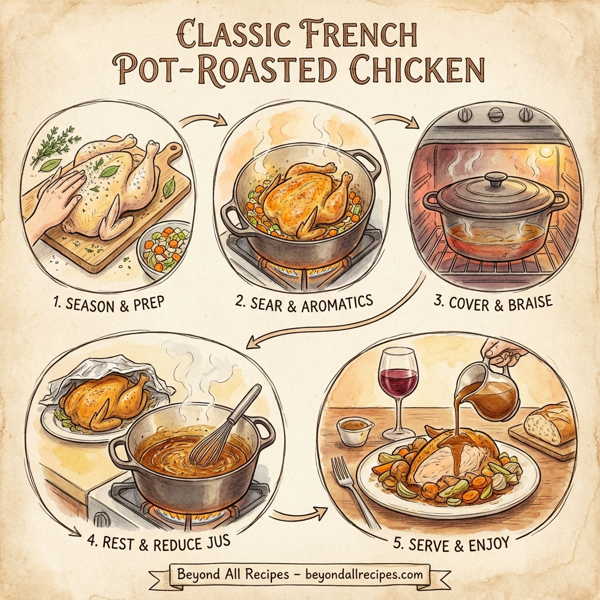 Classic French Pot-roasted Chicken instructions