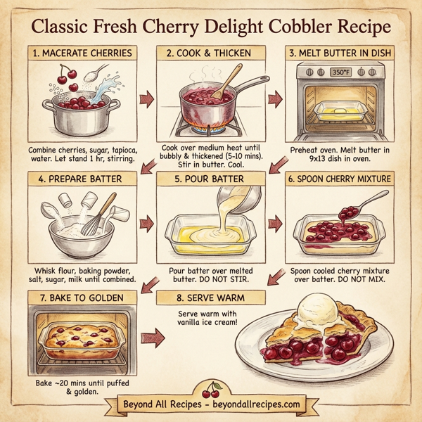 Classic Fresh Cherry Delight Cobbler instructions