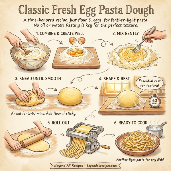 Classic Fresh Egg Pasta Dough instructions