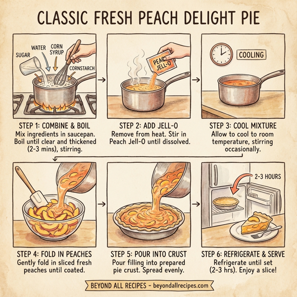 Classic Fresh Peach Delight Pie instructions