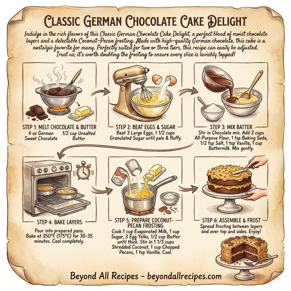 Classic German Chocolate Cake Delight instructions