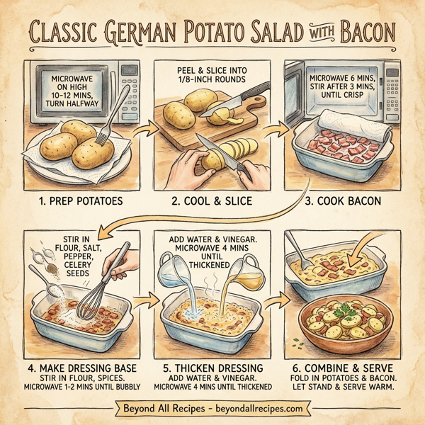 Classic German Potato Salad with Bacon instructions