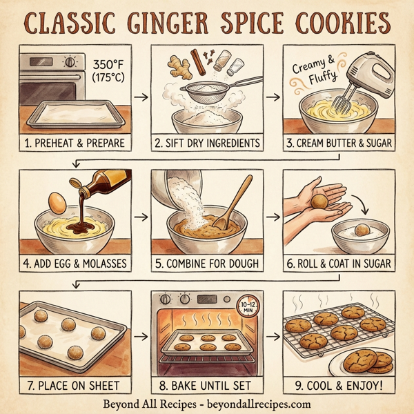 Classic Ginger Spice Cookies instructions