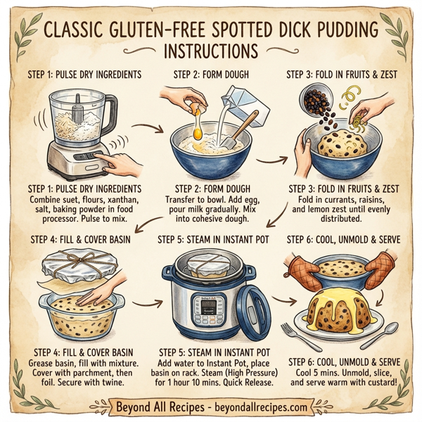 Classic Gluten-Free Spotted Dick Pudding instructions