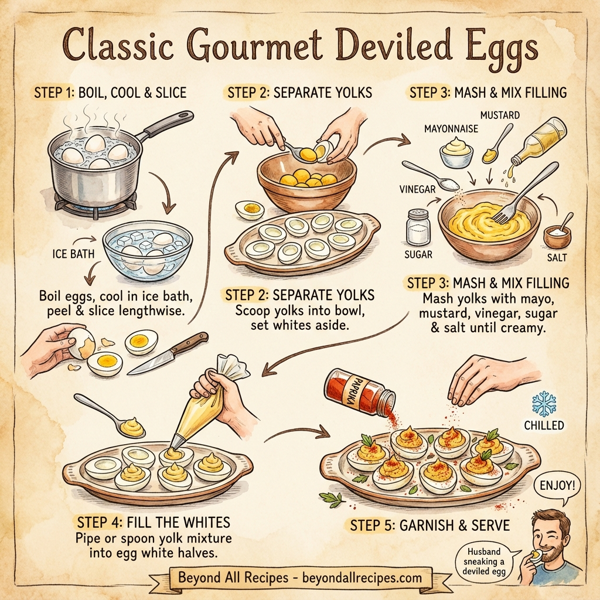 Classic Gourmet Deviled Eggs instructions