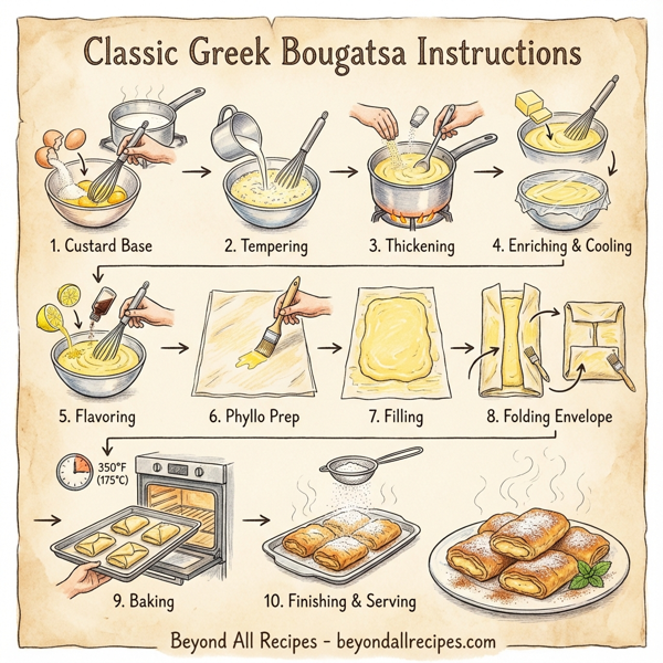 Classic Greek Bougatsa instructions