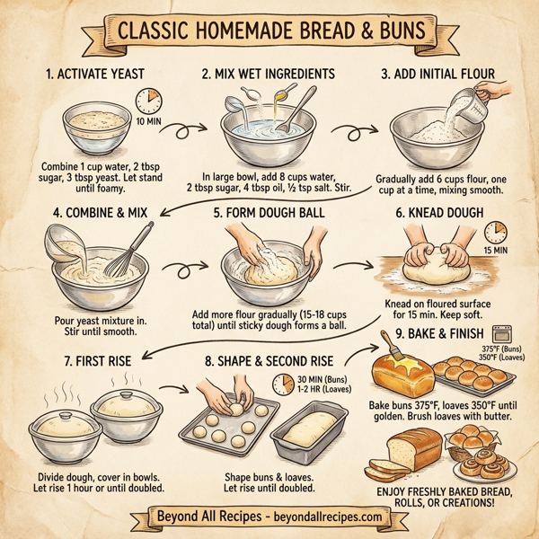 Classic Homemade Bread & Buns instructions