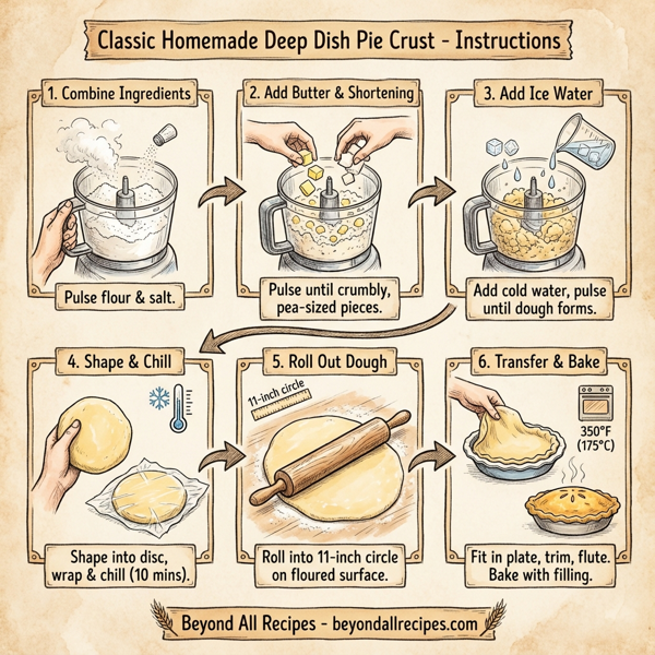 Classic Homemade Deep Dish Pie Crust instructions