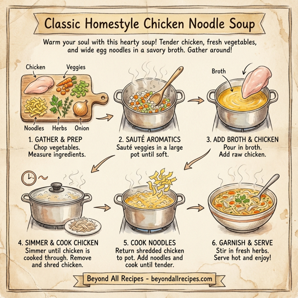 Classic Homestyle Chicken Noodle Soup instructions