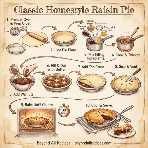 Classic Homestyle Raisin Pie instructions