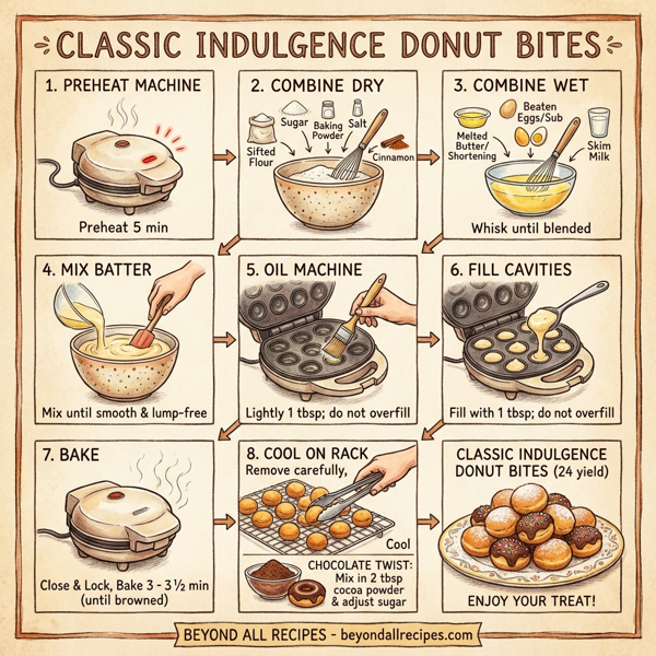 Classic Indulgence Donut Bites instructions