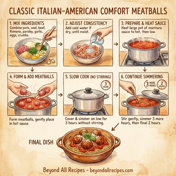 Classic Italian-American Comfort Meatballs instructions