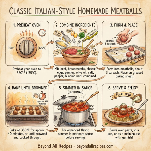 Classic Italian-Style Homemade Meatballs instructions