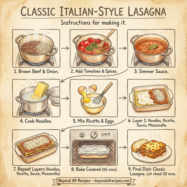 Classic Italian-Style Lasagna instructions