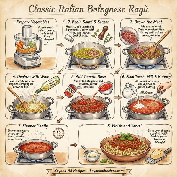 Classic Italian Bolognese Ragù instructions