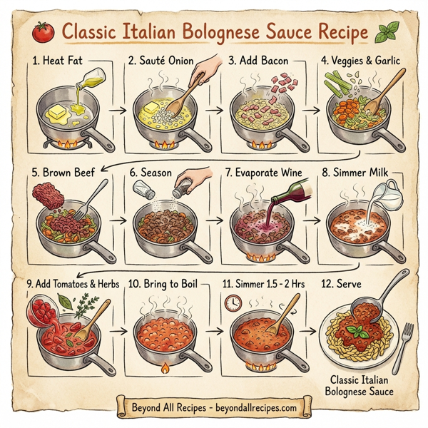 Classic Italian Bolognese Sauce instructions