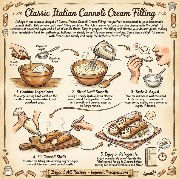 Classic Italian Cannoli Cream Filling instructions