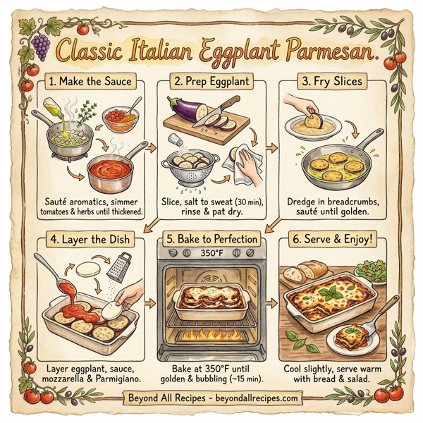 Classic Italian Eggplant Parmesan instructions