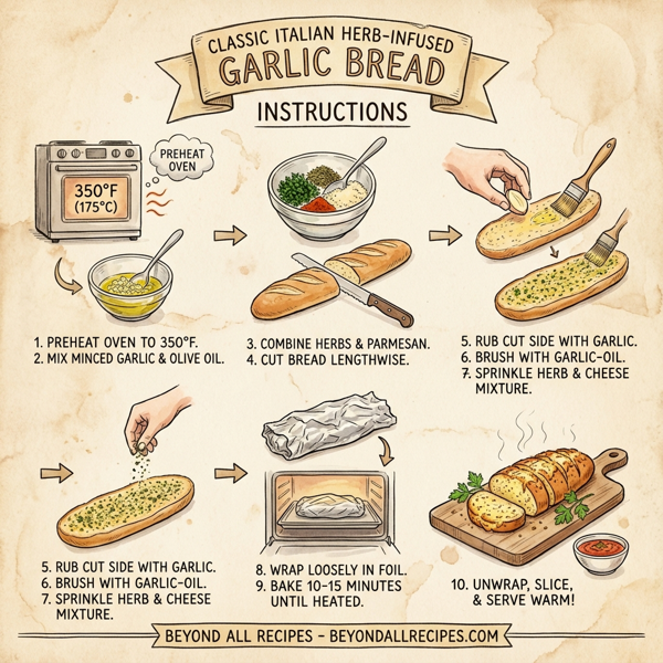 Classic Italian Herb-Infused Garlic Bread instructions
