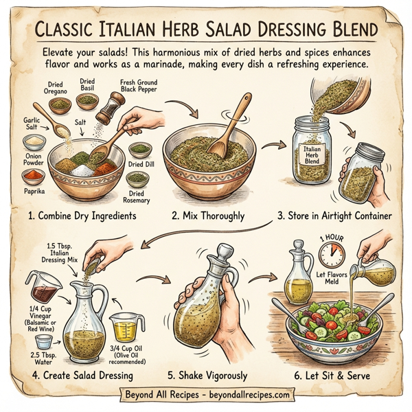 Classic Italian Herb Salad Dressing Blend instructions