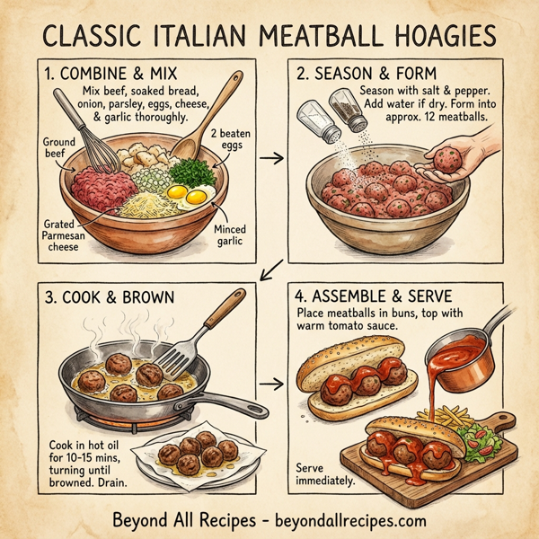 Classic Italian Meatball Hoagies instructions