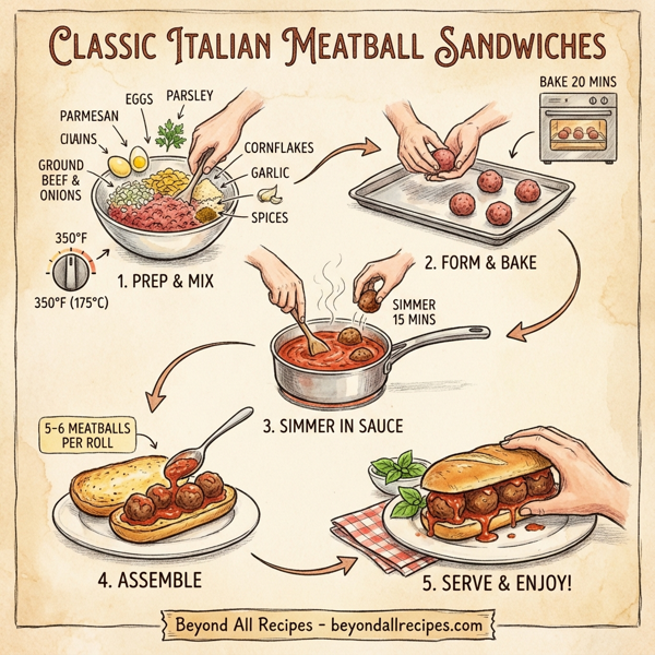 Classic Italian Meatball Sandwiches instructions