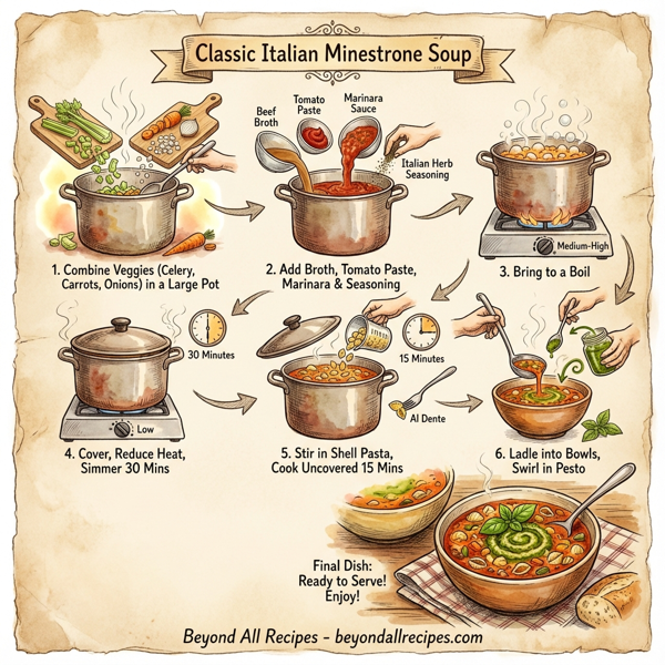 Classic Italian Minestrone Soup instructions