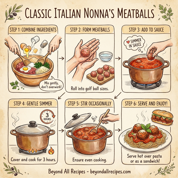 Classic Italian Nonna's Meatballs instructions