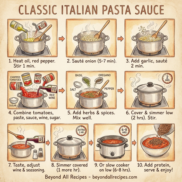 Classic Italian Pasta Sauce instructions