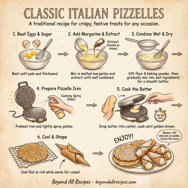 Classic Italian Pizzelles instructions