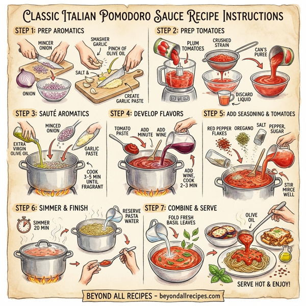 Classic Italian Pomodoro Sauce instructions