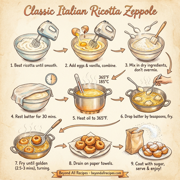 Classic Italian Ricotta Zeppole instructions