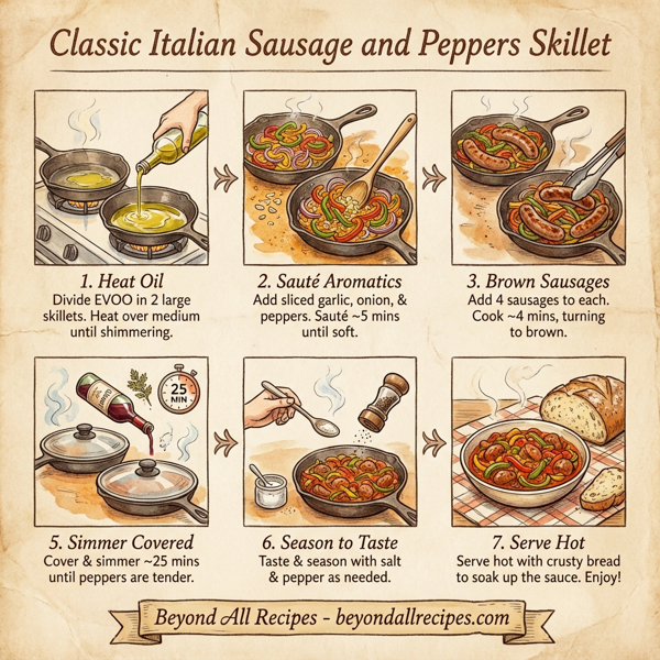 Classic Italian Sausage and Peppers Skillet instructions