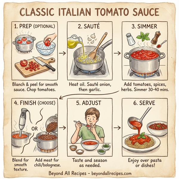 Classic Italian Tomato Sauce instructions
