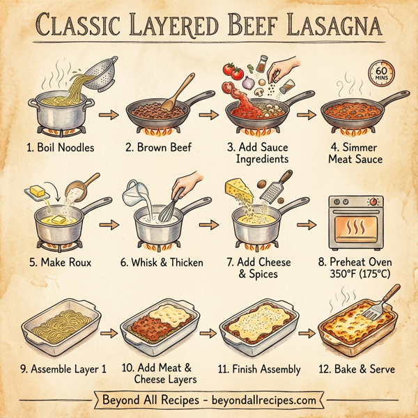 Classic Layered Beef Lasagna instructions