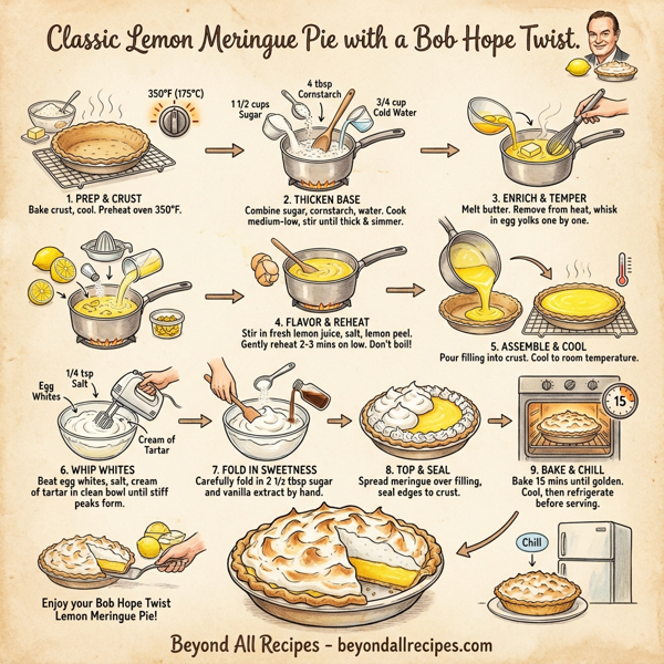Classic Lemon Meringue Pie with a Bob Hope Twist instructions