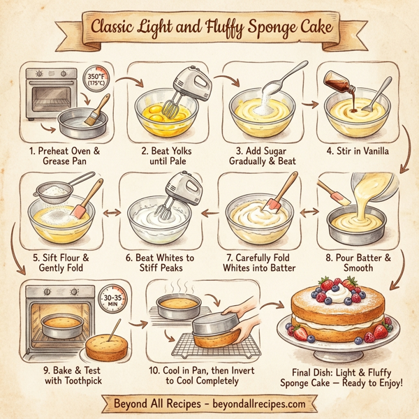 Classic Light and Fluffy Sponge Cake instructions