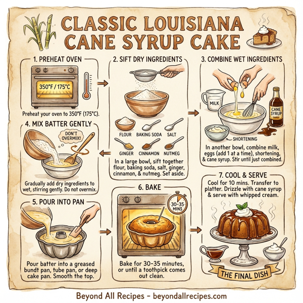 Classic Louisiana Cane Syrup Cake instructions