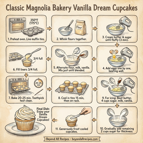 Classic Magnolia Bakery Vanilla Dream Cupcakes instructions